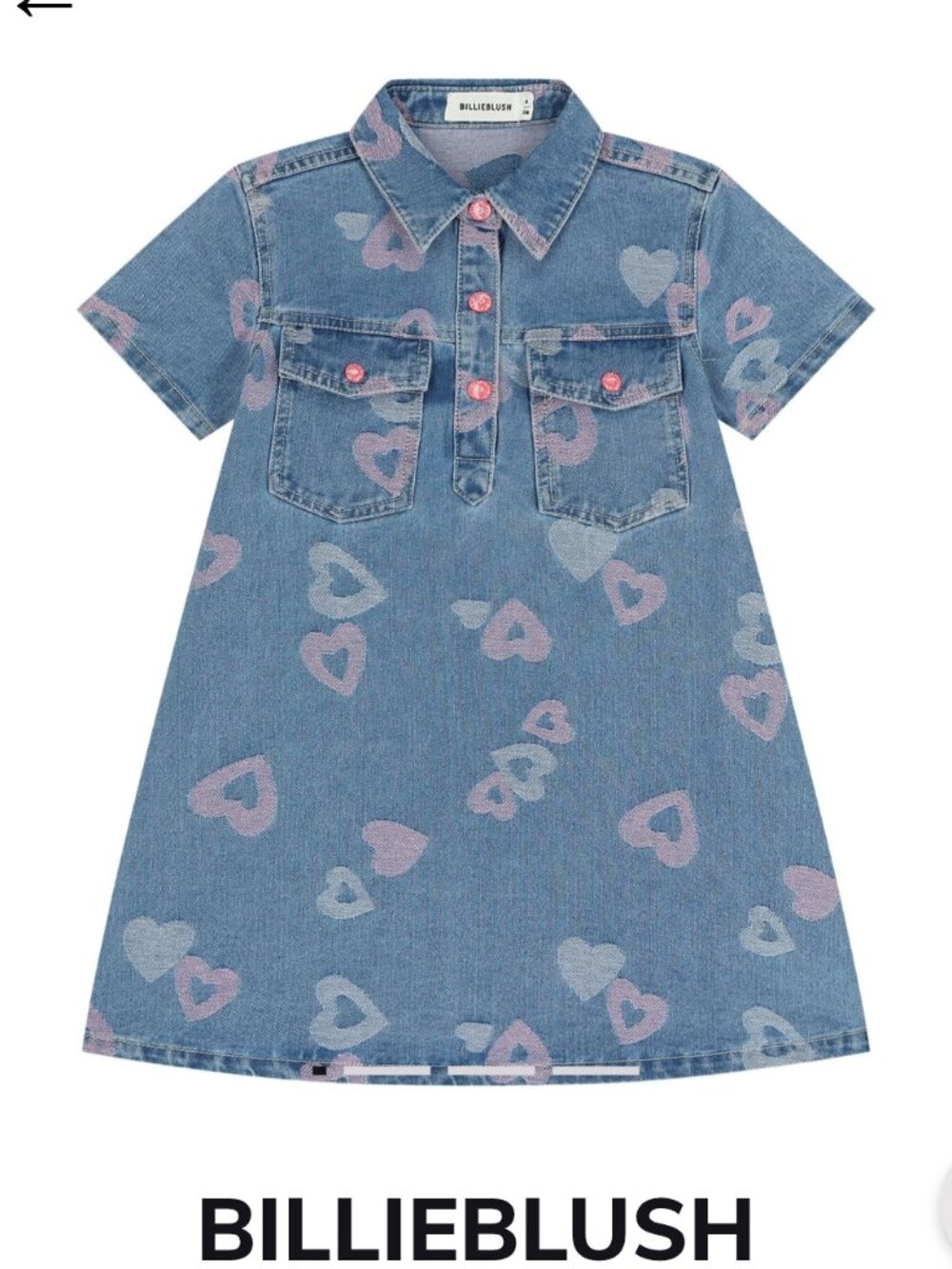 Billiblush girls denim dress